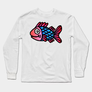 Pink Head Fish Long Sleeve T-Shirt